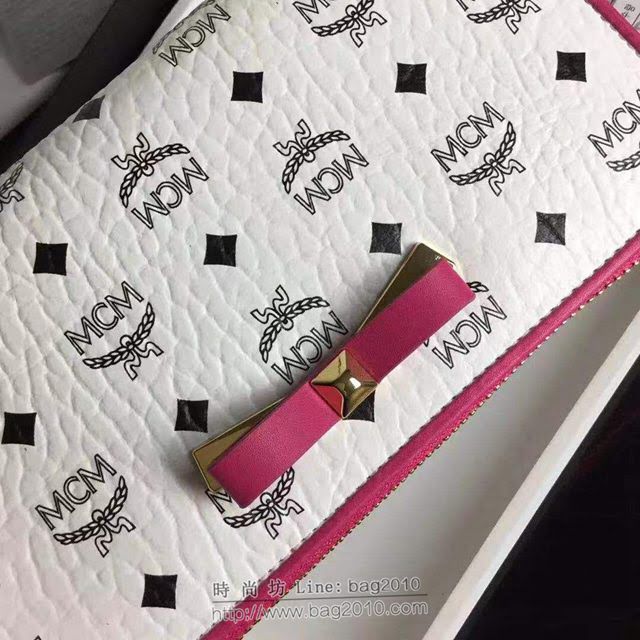 MCM錢包 原單 8074 MCM新款 經典半開拉 MCM蝴蝶結 拉鏈女錢包  mdmc1106